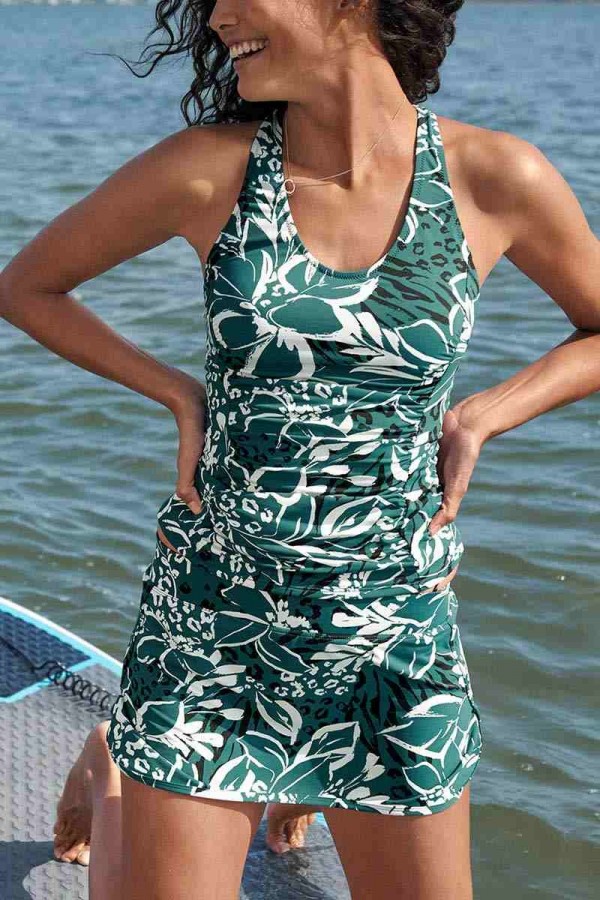 Ensemble tankini actif floral jungle